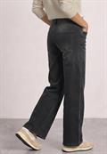 Mid Waist Wide Leg Jeans im Loose Fit black washed