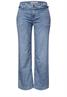 Mid Waist Wide Leg Jeans im Loose Fit mid blue random wash