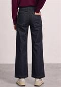 Mid Waist Wide Leg Jeans im Loose Fit rinse washed