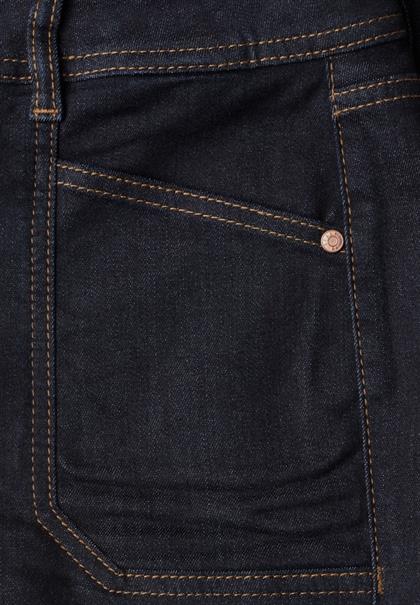 Mid Waist Wide Leg Jeans im Loose Fit rinse washed