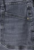 Mid Waist Wide Leg Jeans im Loose Fit steel grey washed