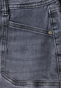 Mid Waist Wide Leg Jeans im Loose Fit steel grey washed