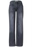 Mid Waist Wide Leg Jeans im Loose Fit steel grey washed