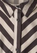 Midi-Kleid mit durchgehender Knopfleiste clay sand