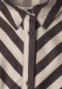 Midi-Kleid mit durchgehender Knopfleiste clay sand