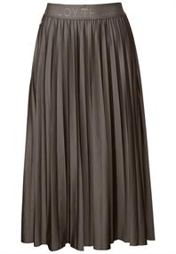 Midi Plissée Rock nomad brown