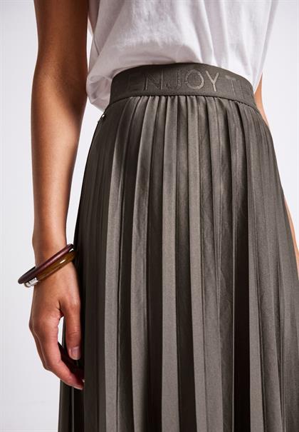 Midi Plissée Rock nomad brown