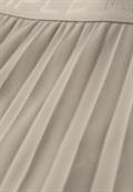 Midi-Rock aus Mesh in Plisséestruktur timeless beige