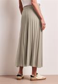 Midi-Rock aus Mesh in Plisséestruktur timeless beige