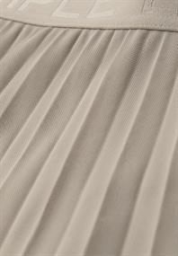 Midi-Rock aus Mesh in Plisséestruktur timeless beige