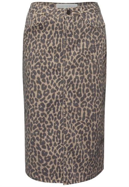 Midi-Rock leo printed wash