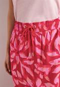 Midi-Rock mit Elastikbund und Print salsa red