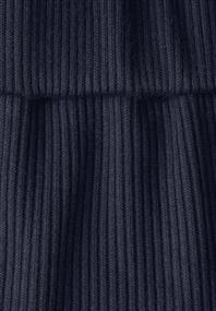 Midi-Rock mit Ripp-Struktur deep blue
