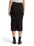 Midi-Rock mit Schlitz deep black