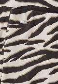 Midi-Rock mit Schlitz und Animal Print espresso brown