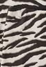 Midi-Rock mit Schlitz und Animal Print espresso brown