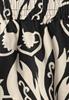 Midi-Rock mit Volants und Print black