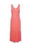 Midikleid aus Jersey coral red