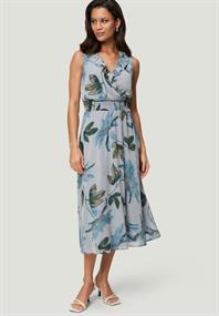 Midikleid creamblue