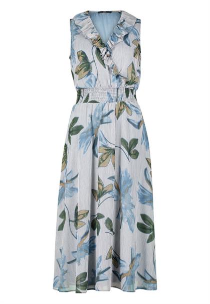 Midikleid creamblue