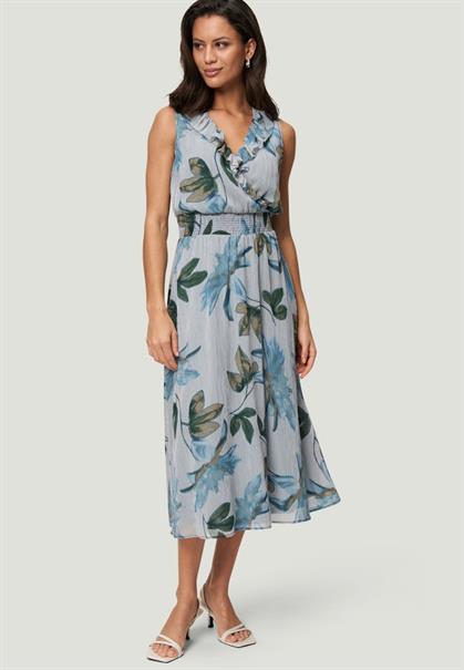 Midikleid creamblue
