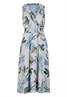 Midikleid creamblue