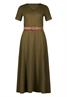 Midikleid dark olive