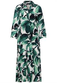 Midikleid mit Print cool vintage green