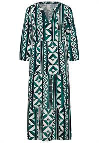 Midikleid mit Print cool vintage green