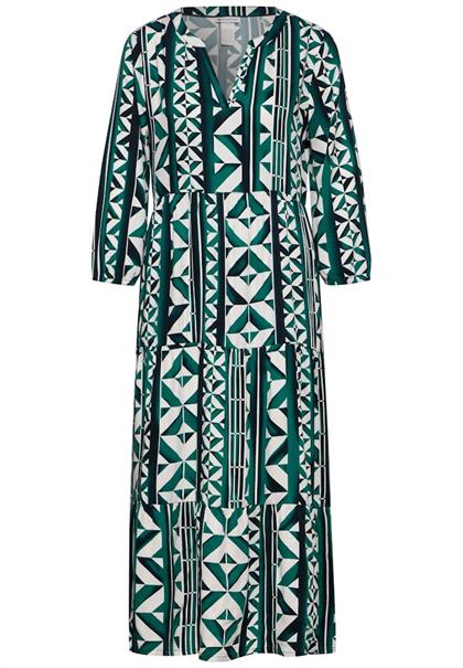 Midikleid mit Print cool vintage green