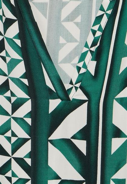Midikleid mit Print cool vintage green