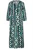 Midikleid mit Print cool vintage green