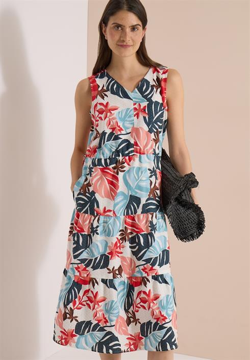 midikleid-mit-v-neck-und-print-light-alabaster-white
