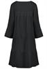 Midikleid mit Volant black