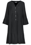 Midikleid mit Volant black