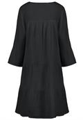Midikleid mit Volant black