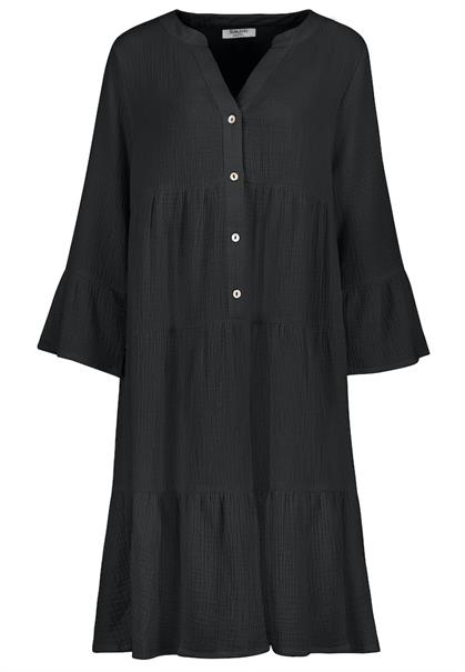 Midikleid mit Volant black