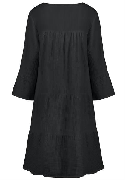 Midikleid mit Volant black