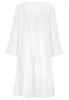 Midikleid mit Volant white
