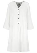 Midikleid mit Volant white