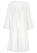 Midikleid mit Volant white