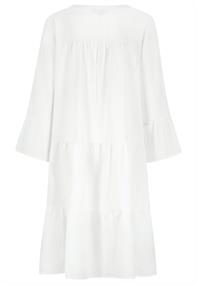 Midikleid mit Volant white