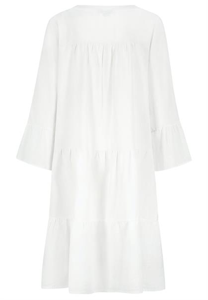 Midikleid mit Volant white