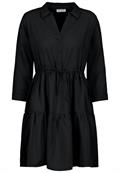 Midikleid mit Volants black