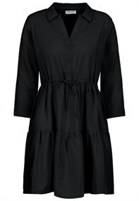 Midikleid mit Volants black