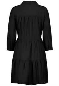 Midikleid mit Volants black