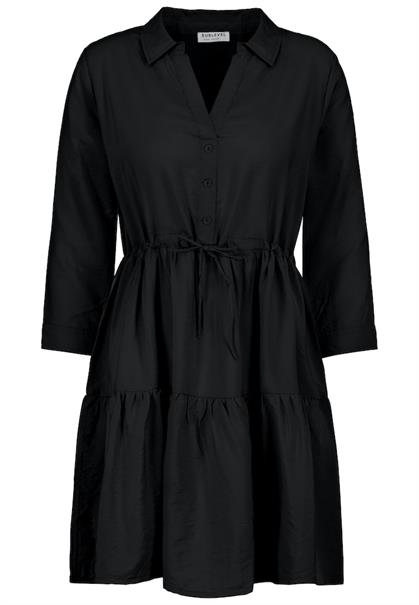Midikleid mit Volants black