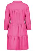 Midikleid mit Volants ruby pink