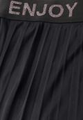 Midirock aus Mesh in Unifarbe black