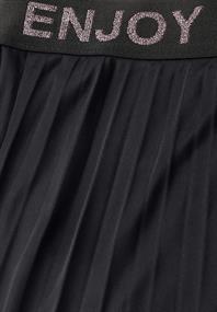 Midirock aus Mesh in Unifarbe black